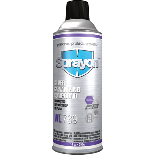 WL739 Silver Galvanizing Compound, Aerosol Can Pathway Supply LP