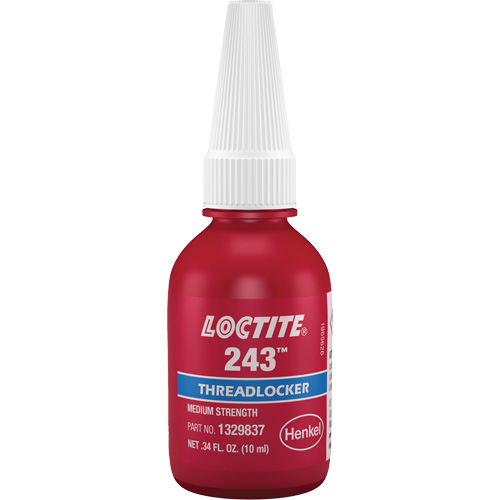 Compos&eacute; de blocage 243 tol&eacute;rant &agrave; l'huile, Bleu, Moyen, 10 ml, Bouteille Pathway Supply LP