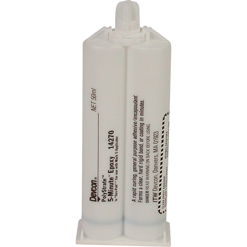 5-Minute Adhesive, 50 ml, Dual Cartridge, Two-Part, Clear Pathway Supply LP
