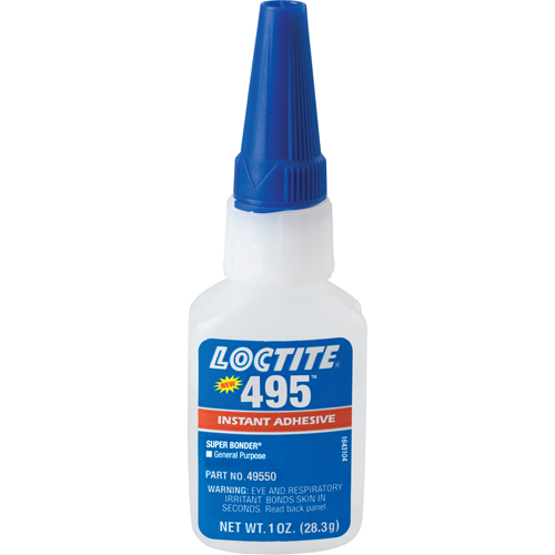 495 Super Bonder&reg; Instant Adhesive, Clear, Bottle, 28.3 g Pathway Supply LP