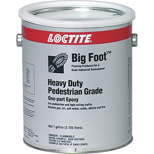 Big Foot Heavy-Duty Pedestrian Grade Anti-Slip Floor Coating, 1 gal., Epoxy-Based, Black Pathway Supply LP