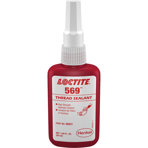 Scellant &agrave; filet hydraulique 569, Bouteille, 50 ml, -54° C - 149° C/-65° F - 300° F Pathway Supply LP