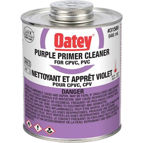 Purple Primer/Cleaner, 946 ml, Brush Top Can Pathway Supply LP