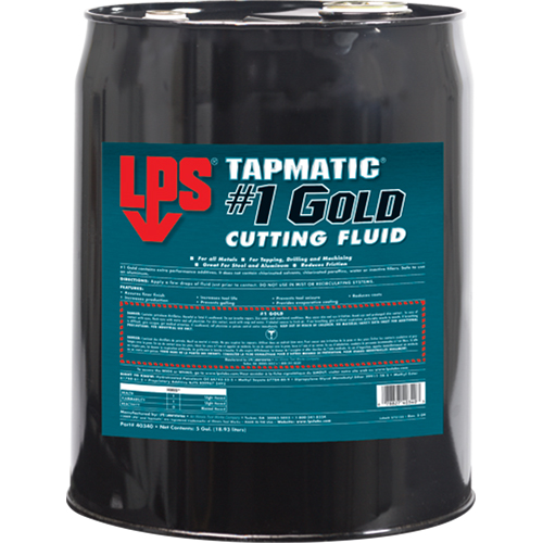 Tapmatic&reg; #1 Gold Cutting Fluids, 5 gal. Pathway Supply LP