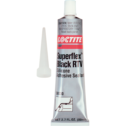 Superflex RTV Silicone Adhesive Sealant, Tube, Black Pathway Supply LP