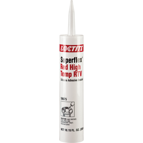 Superflex High Temp RTV Silicone Adhesive Sealant, Cartridge, Red Pathway Supply LP