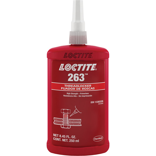 Threadlocker 263 Rapid Cure, Red, High, 250 ml, Bottle Pathway Supply LP