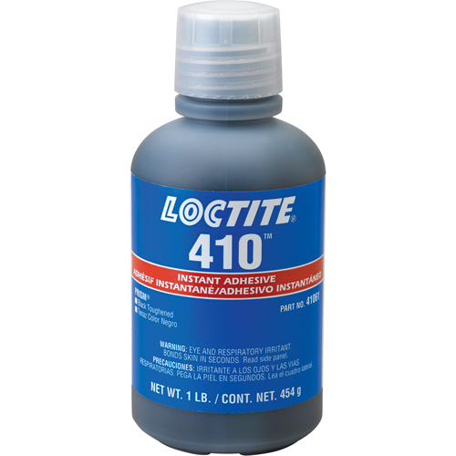Adh&eacute;sif instantan&eacute; 410, Noir, Bouteille, 454 g Pathway Supply LP