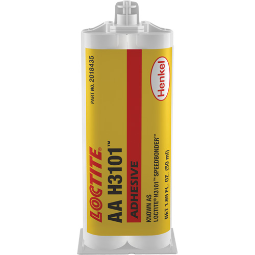 Adh&eacute;sif Speedbonder H3101, Deux composants, Cartouche double, 50 ml, Transparent Pathway Supply LP