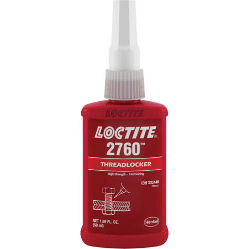 Threadlocker 2760 Instant Adhesive, Red, High, 50 ml, Bottle Pathway Supply LP