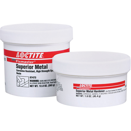 Adh&eacute;sif sup&eacute;rieur pour le m&eacute;tal Fixmaster, 647 g, Trousse, Un composant, Gris Pathway Supply LP