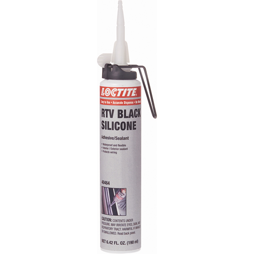 Superflex RTV Silicone Adhesive Sealant, Cartridge, Black Pathway Supply LP