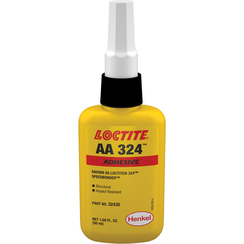 Adh&eacute;sif acrylique structurel 324 Speedbonder, Deux composants, 50 ml, Bouteille, Jaune Pathway Supply LP