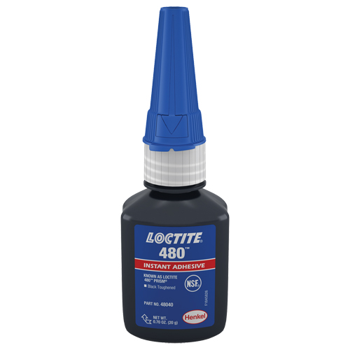 480 Instant Adhesive, Black, Tube, 20 g Pathway Supply LP