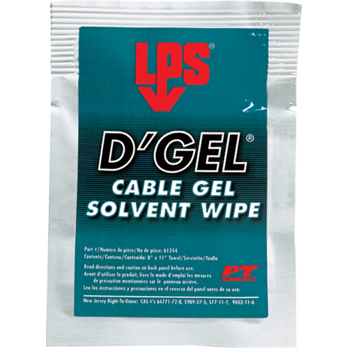 D'Gel&reg; Cable Gel Solvent, Packets Pathway Supply LP