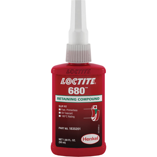 Compos&eacute; de retenue Loctite 680, 50 ml, Bouteille, Vert Pathway Supply LP
