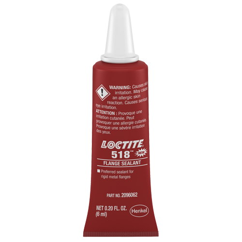 Scellant &agrave; collerettes 518, Tube, Rouge Pathway Supply LP