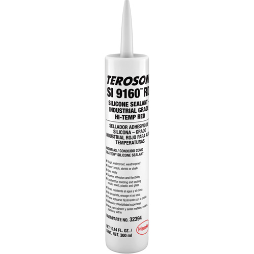 Teroson&reg; SI 9160 High Temperature Silicone Sealant, Cartridge, Red Pathway Supply LP