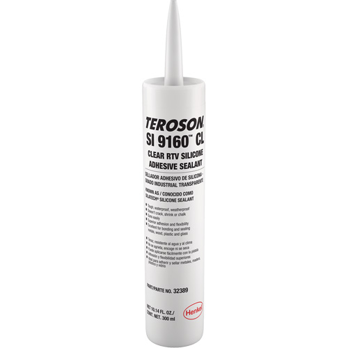 Teroson&reg; SI 9160 Silicone Sealant, Cartridge, Clear Pathway Supply LP