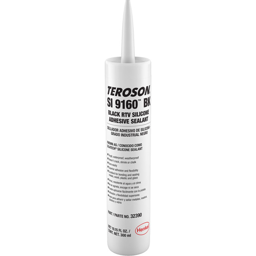 Teroson&reg; SI 9160 Silicone Sealant, Cartridge, Black Pathway Supply LP