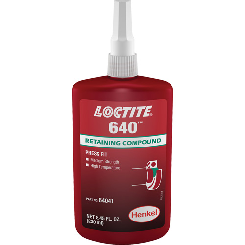 Loctite&reg; 640 Retaining Compound, 250 ml, Bottle, Green Pathway Supply LP