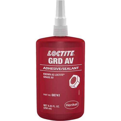 Letter Grade AV Threadlocker, Red, High, 250 ml, Bottle Pathway Supply LP