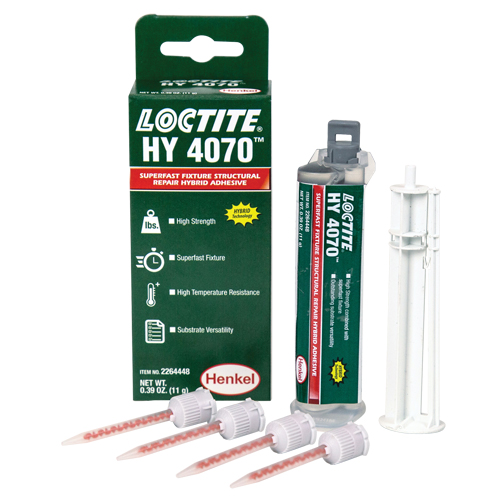 Adh&eacute;sif hybride pour r&eacute;parations structurales HY 4070, Deux composants, Cartouche double, 11 g, Blanc cass&eacute; Pathway Supply LP