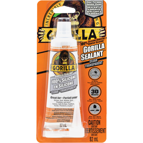 100% Silicone Sealant, 2.8 oz., Tube, Clear Pathway Supply LP