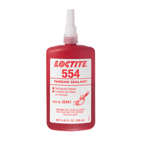 554 Thread Sealant, Bottle, 10 ml, -53.89° C - 148.89° C/-65°F - 300°F Pathway Supply LP