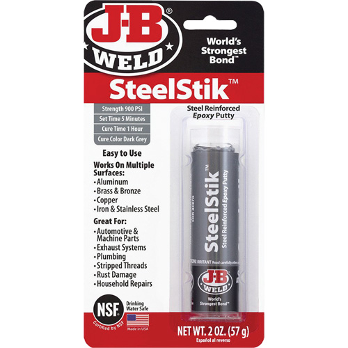 SteelStik Epoxy, 2 oz., Stick, Grey Pathway Supply LP