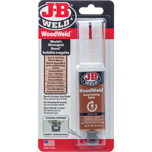 Adh&eacute;sif WoodWeld, 25 ml, Seringue, Deux composants, Havane Pathway Supply LP