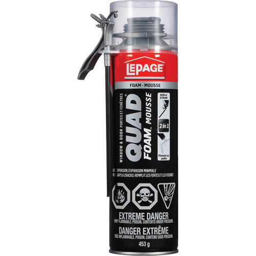 Quad&reg; Foam Window & Door Installation Foam, Aerosol Can, Tan Pathway Supply LP