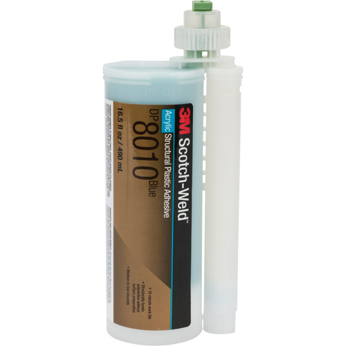 Adh&eacute;sif structural pour composants en plastique Scotch-Weld, Deux composants, Cartouche, 490 ml, Bleu Pathway Supply LP