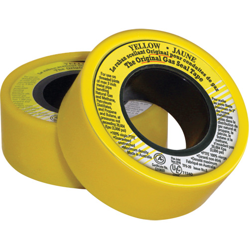 PTFE Thread Sealant Tape, 236" L x 3/4" W, Yellow Pathway Supply LP