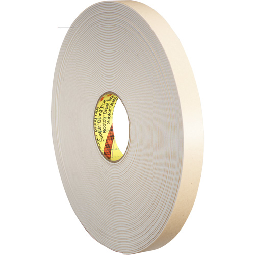 Double-Coated Foam Tape, 33 m (108') L x 25.4 mm (1") W, 62 mils, Polyethylene Pathway Supply LP