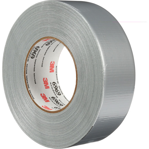 6969 Extra Heavy-Duty Duct Tape, 10.7 mils, Silver, 48 mm (2") x 55 m (180') Pathway Supply LP