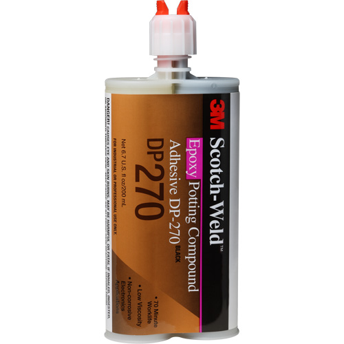 Mat&eacute;riau d'enrobement Scotch-Weld, 200 ml, Cartouche double, Deux composants, Noir Pathway Supply LP