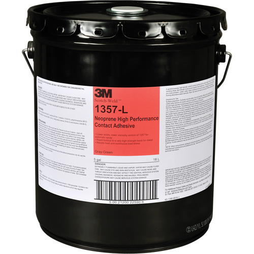 Neoprene High-Performance Contact Adhesive, Drum, 5 gal., Green Pathway Supply LP