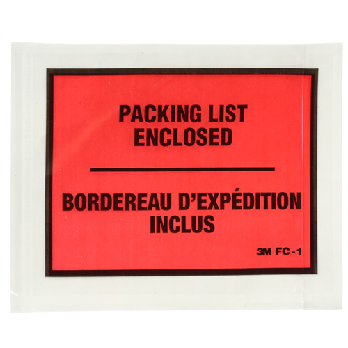 Packing List Envelope, 5-1/2" L x 4-1/2" W, Endloading Style Pathway Supply LP