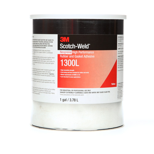 Adh&eacute;sif haute performance pour le caoutchouc et les joints, Gallon, Jaune Pathway Supply LP