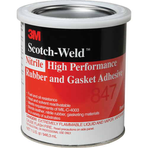 Adh&eacute;sif haute performance pour caoutchouc et joints Scotch-Weld, Gallon, Brun Pathway Supply LP