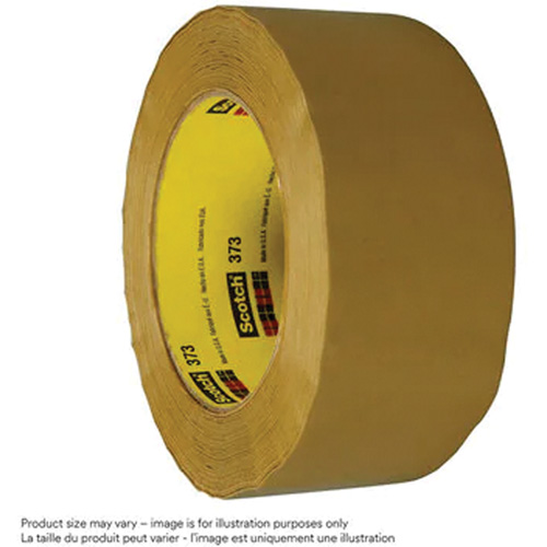 Scotch&reg; Box Sealing Tape 373, Hot Melt Adhesive, 2.5 mils, 48 mm (2") x 100 m (328') Pathway Supply LP
