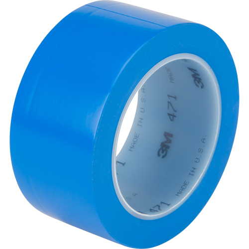 Ruban en vinyle 471, 50,8 mm (2") la x 32,9 m (108') lo, 5,3 mils, Bleu Pathway Supply LP
