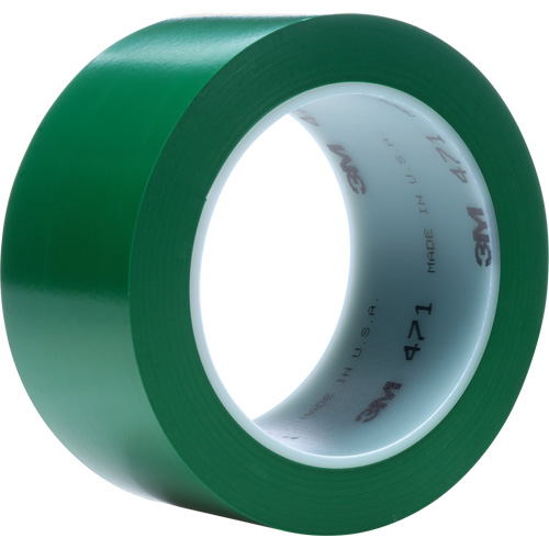 471 Vinyl Tape, 76 mm (3") W x 32.9 m (108') L, 5.3 mils, Green Pathway Supply LP