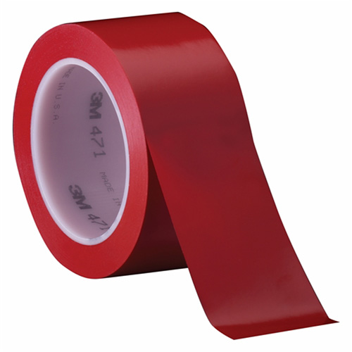 471 Vinyl Tape, 102 mm (4") W x 32.9 m (108') L, 5.2 mils, Red Pathway Supply LP
