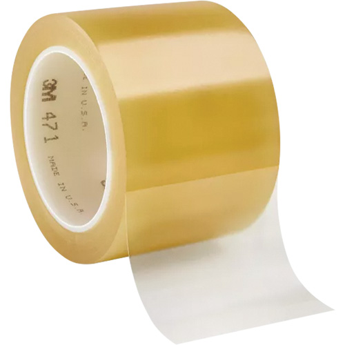 Ruban en vinyle 471, 76,2 mm (3") la x 32,9 m (108') lo, 5,2 mils, Transparent Pathway Supply LP