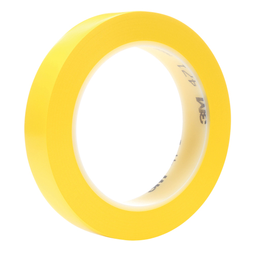 471 Vinyl Tape, 19 mm (3/4") W x 32.9 m (108') L, 5.3 mils, Yellow Pathway Supply LP