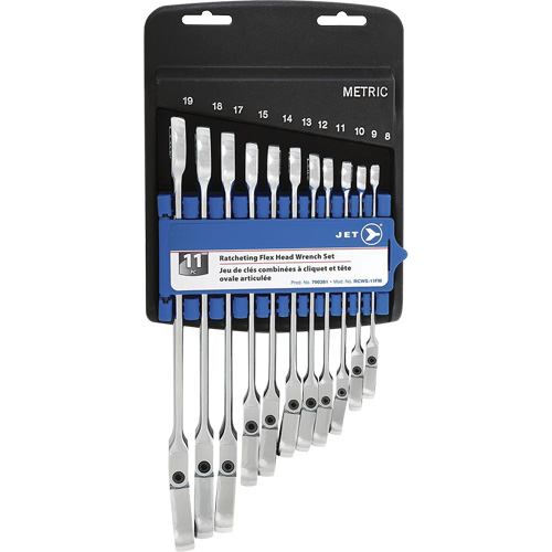 RCWS-11FM Jeu de cl&eacute;s &agrave; cliquet mixtes &agrave; t&ecirc;te flexible m&eacute;triques Pathway Supply LP