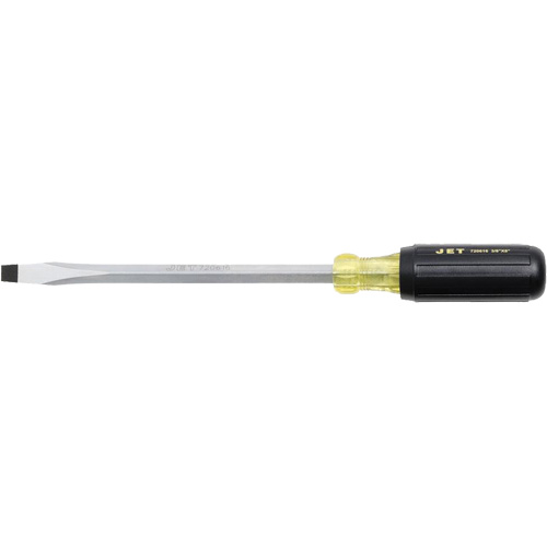 JKSS-8 Tournevis &agrave; fente, Tige de 3/8", Carr&eacute;e, 8" lo, Prise en Coussin&eacute;e Pathway Supply LP