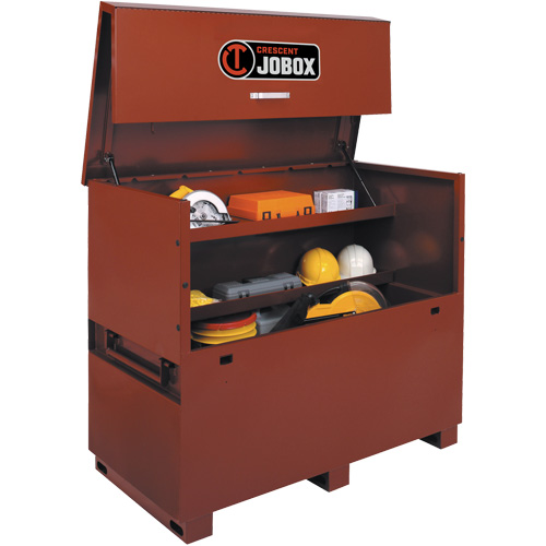 Long Piano Box, 60" W x 30-1/2" D x 50" H, Black/Orange Pathway Supply LP